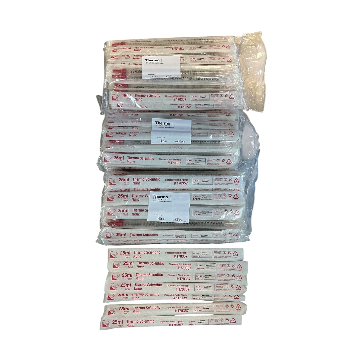 Thermo Scientific Nunc Serological Pipette 25mL 170357 Partial Box (Best Offer!)