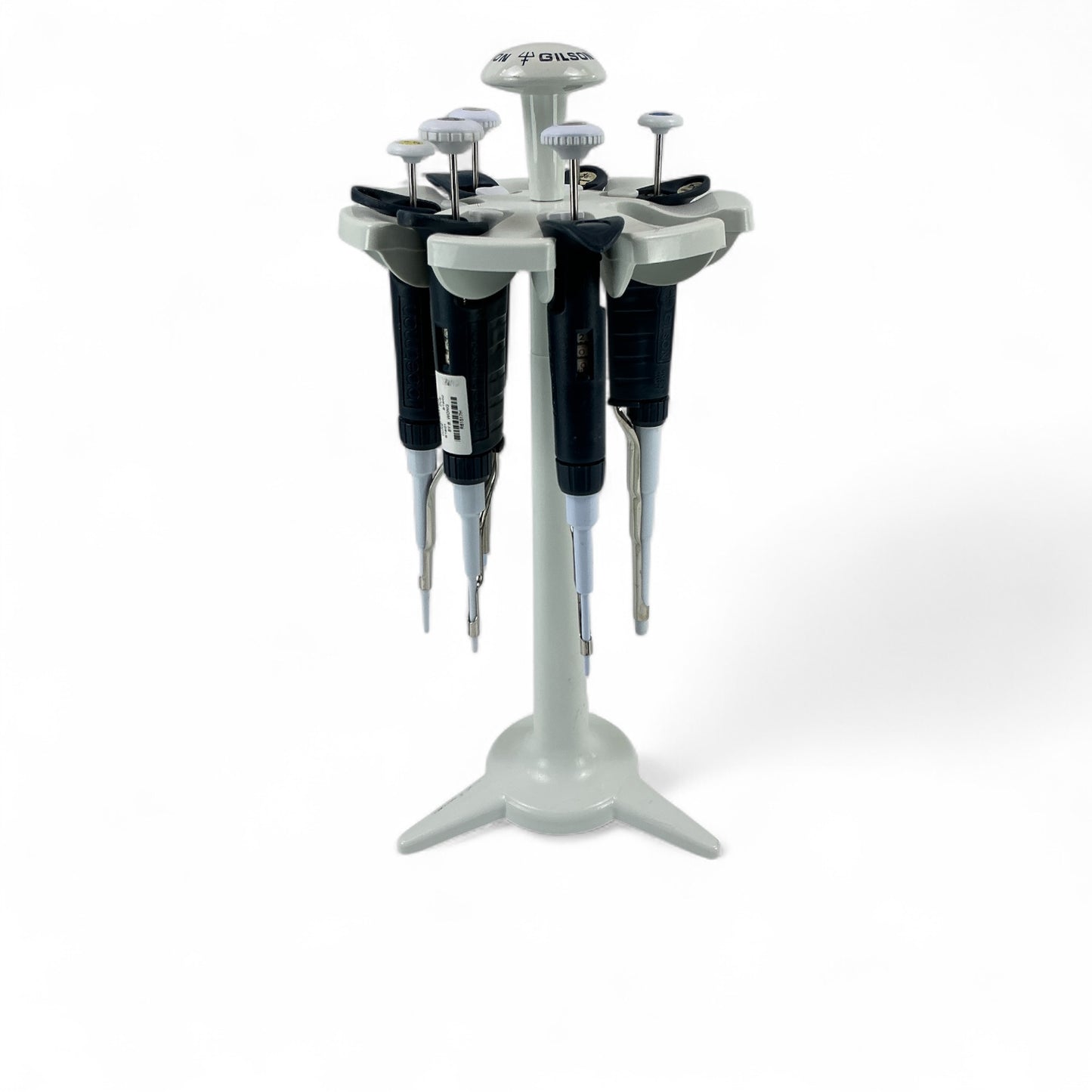 Gilson Pipetman 6-Pipette Set w/ Carousel & Wall Mount – Tested – Cal Expired