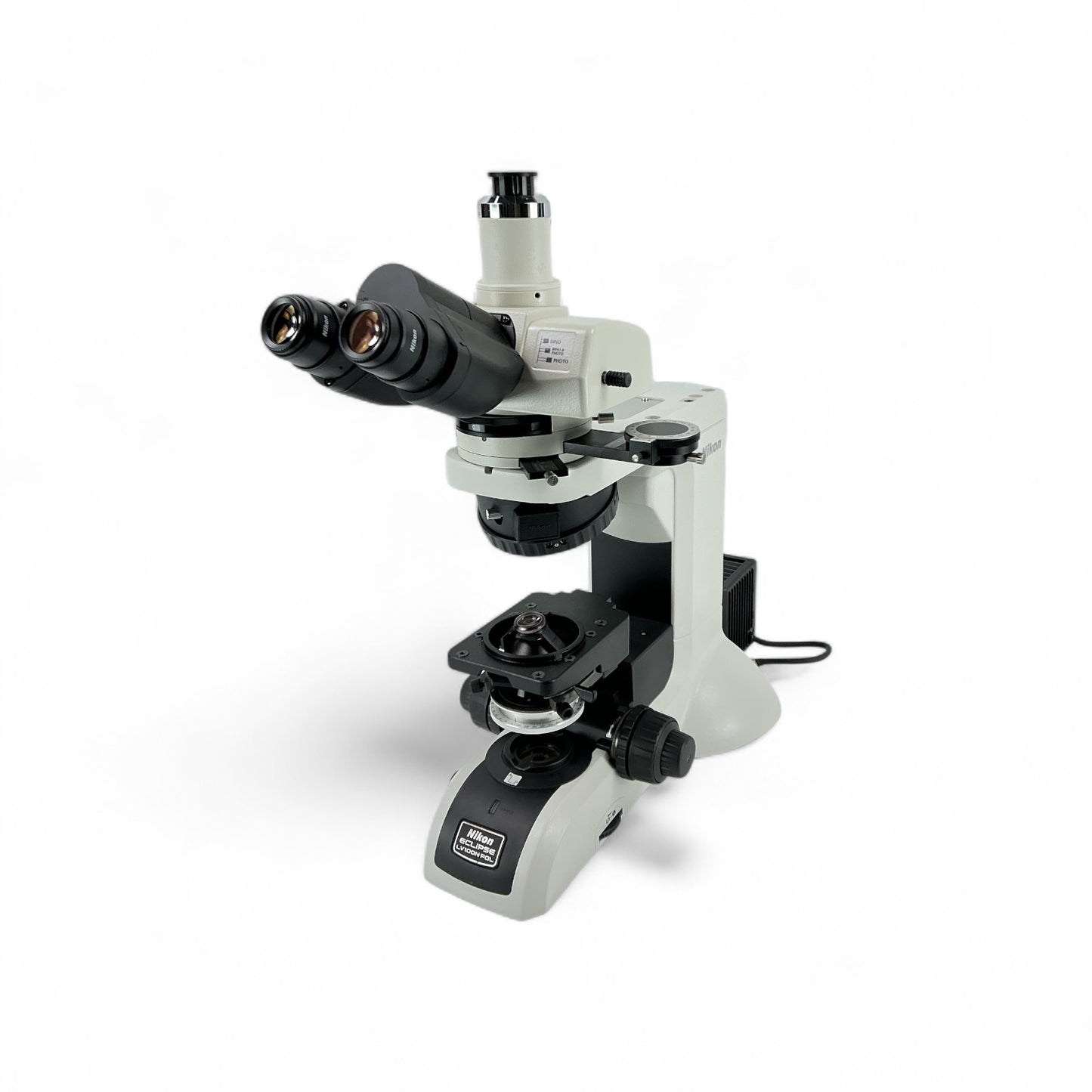 Nikon Eclipse LV100N POL Microscope – P-CL & P-I Analyzer – No Lenses/Stage